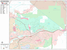 Yorba Linda Digital Map Premium Style